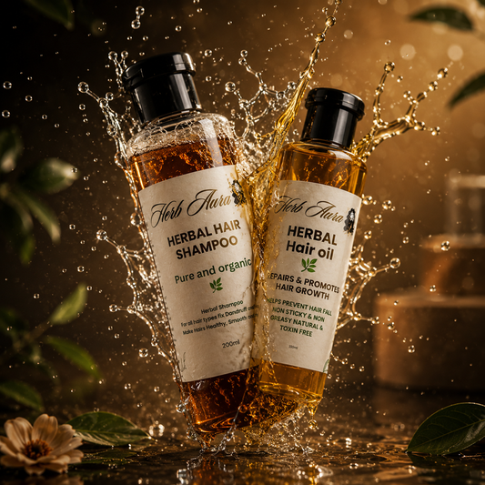 Herbal Hair Shampoo + Oil