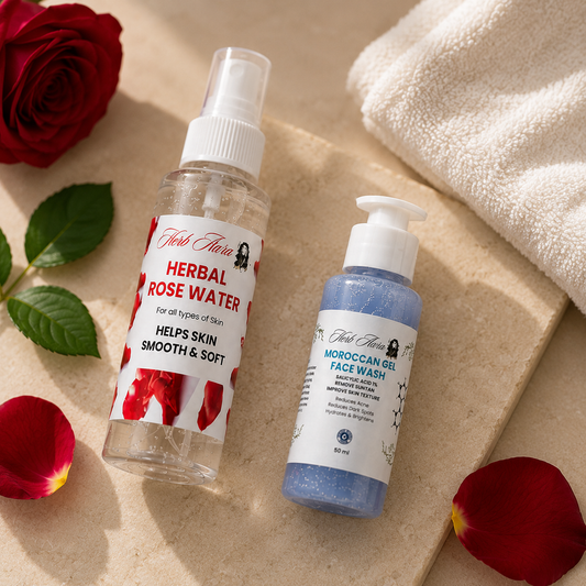 Moroccan Face Wash & Rose Water Combo