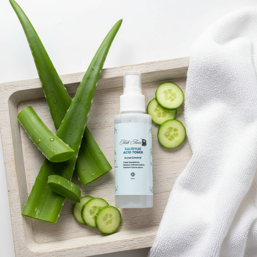 Salicylic Acid Toner - Natural Flat Lay